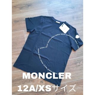 モンクレール(MONCLER)の⭐新品 MONCLER ロゴマーク Tシャツ ダークネイビー 12A/XSサイズ(Tシャツ(長袖/七分))