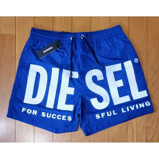 ディーゼル(DIESEL)のディーゼル　新品　メンズ　スイムウェア(ロゴ/ブルーS)(水着)