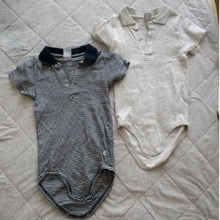 プチバトー(PETIT BATEAU)のプチバトー　ロンパース　95cm　2枚セット(その他)