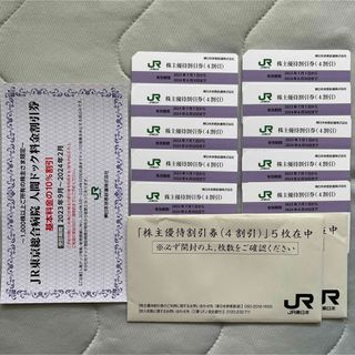 ジェイアール(JR)の【最新】JR東日本 株主優待割引券 10枚 人間ドック割引1枚(鉄道乗車券)