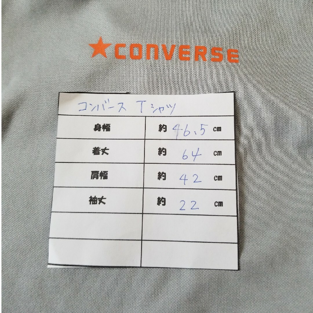CONVERSE(コンバース)のコンバース　Tシャツ　メンズ　Lサイズ　グレー　used メンズのトップス(Tシャツ/カットソー(半袖/袖なし))の商品写真