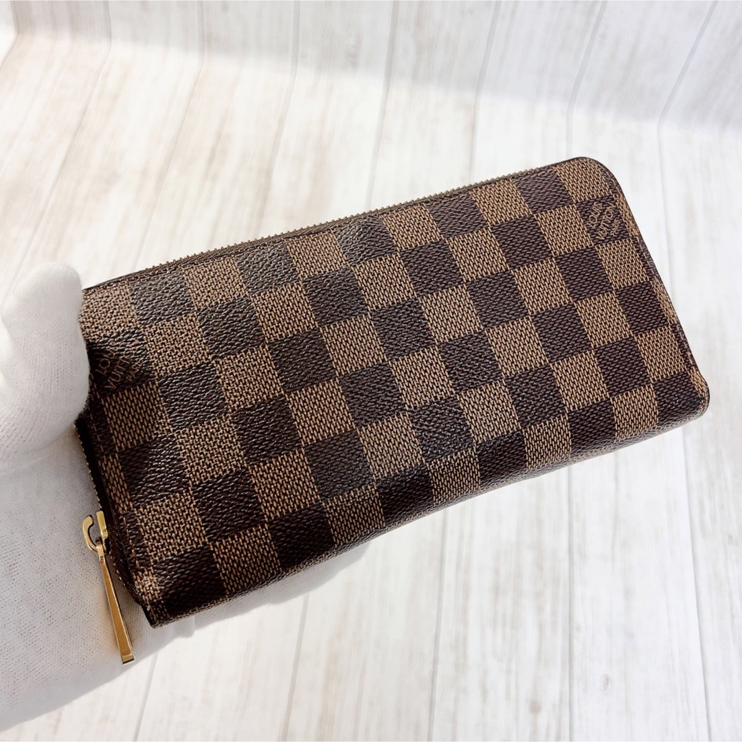 LOUIS VUITTON ダミエ 長財布 ラウンドファスナー長財布 LV