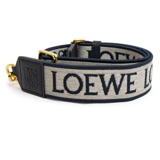 ロエベ(LOEWE)のロエベ アナグラム ショルダーストラップ ジャガード カーフスキン レザー ネイビー ブラック C073T87X01 LOEWE（新品・未使用品）(その他)