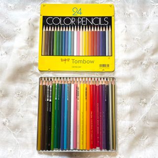 トンボエンピツ(トンボ鉛筆)のTombow トンボ 色鉛筆 24色セット CB-NQ 24C イラスト 絵(色鉛筆)