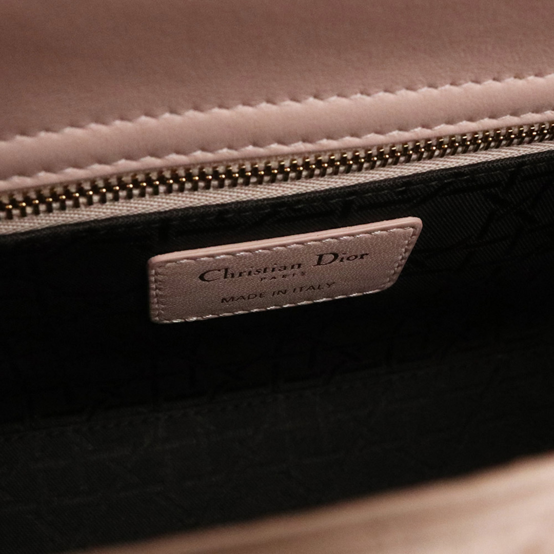 Christian Dior(クリスチャンディオール)のクリスチャンディオール マイレディディオール 2WAY ハンドバッグ ショルダー 斜め掛け カナージュ ラムスキン レザー パウダーピンク M05320CAL Christian Dior（未使用　展示品） レディースのバッグ(ハンドバッグ)の商品写真