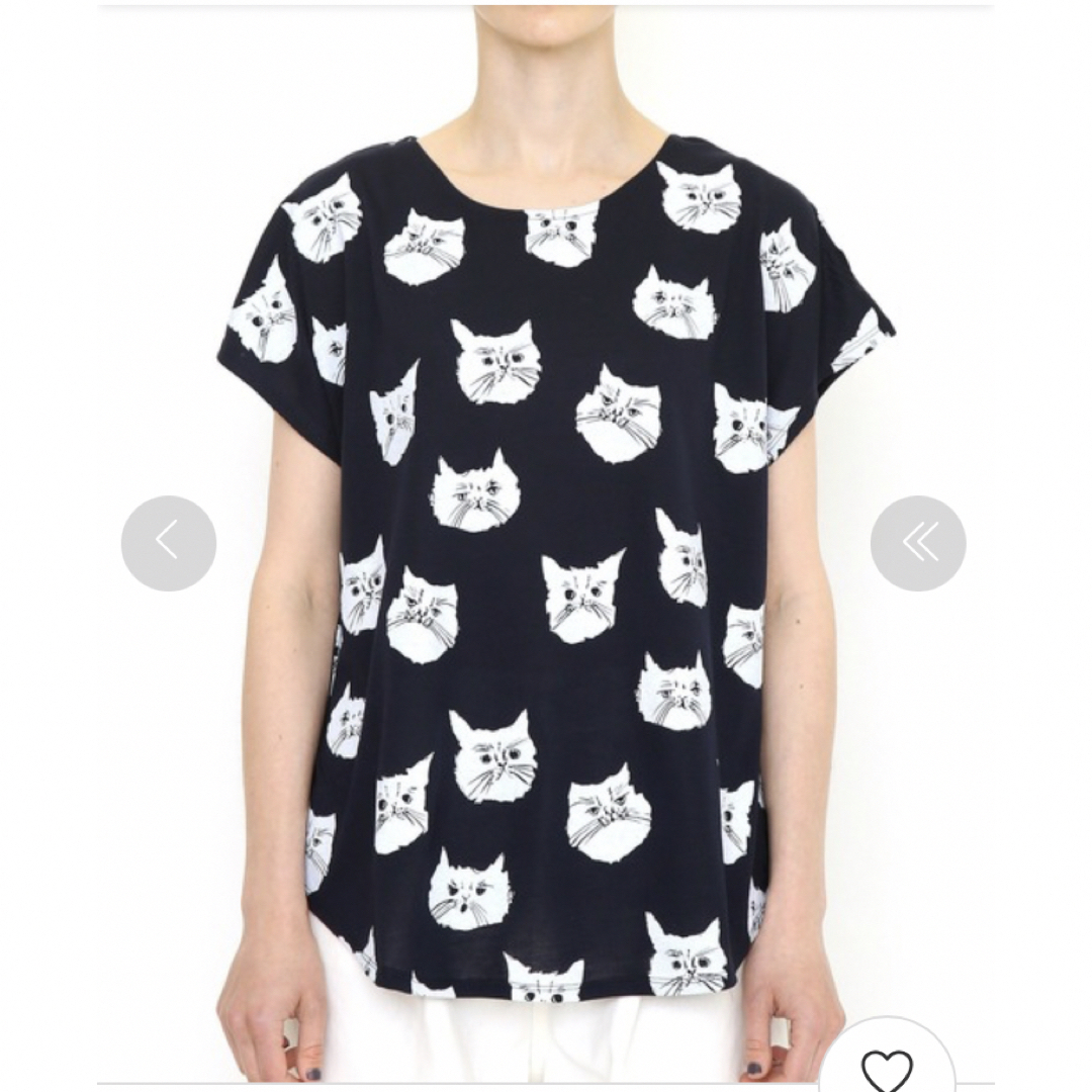 Design Tshirts Store graniph(グラニフ)のgraniph 猫 Tシャツ レディースのトップス(Tシャツ(半袖/袖なし))の商品写真