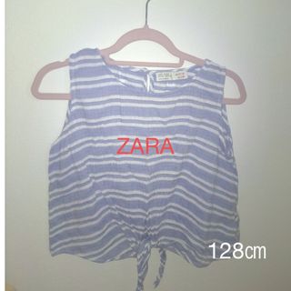 ザラ(ZARA)のZARA　キッズ女の子128㌢　ノースリーブ(Tシャツ/カットソー)