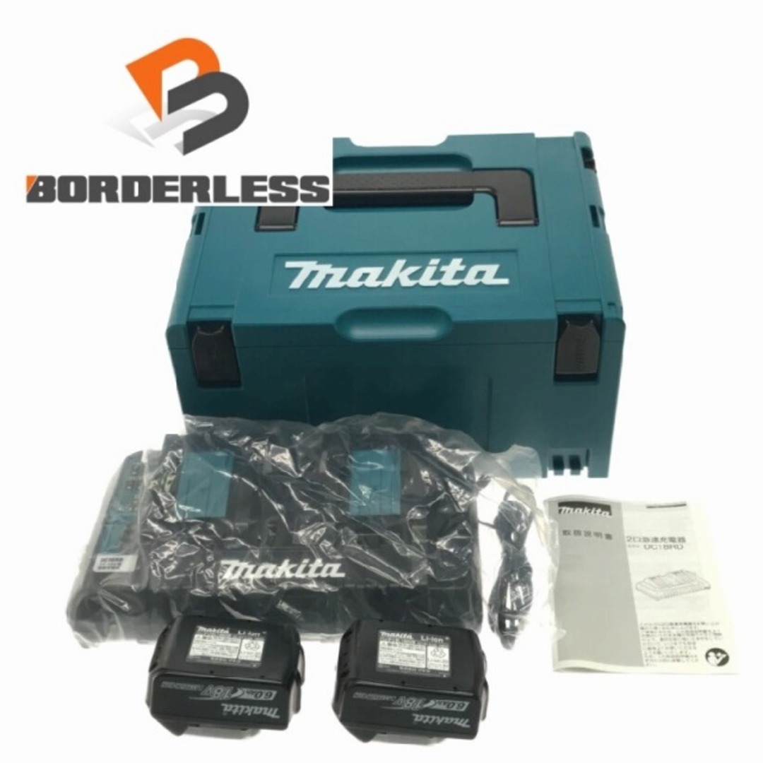 ☆未使用☆makita マキタ 18V パワーソースキット A-61226 バッテリー BL1860B(18V 6.0Ah)×2個 2口急速充電器 DC18RD マックパック 73130