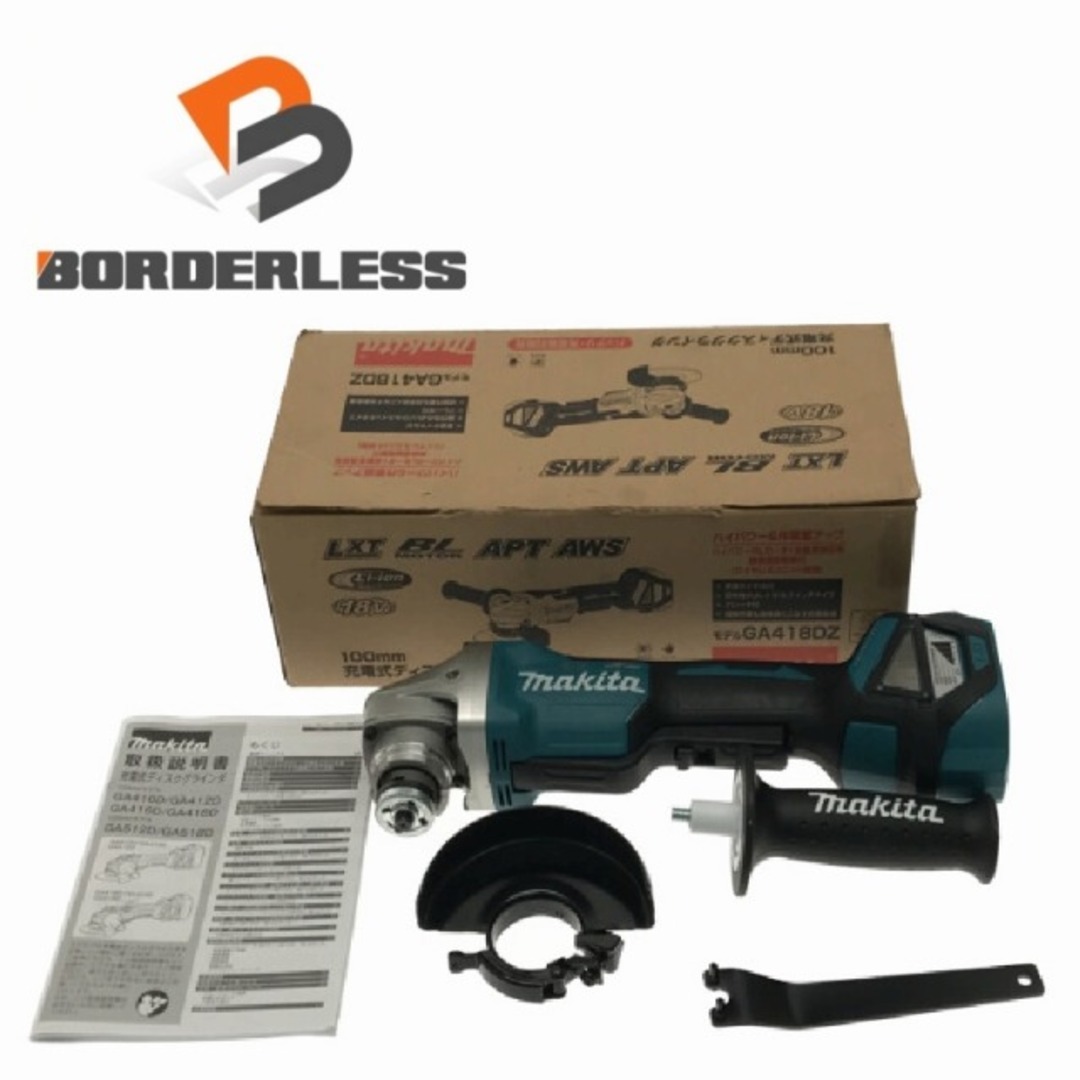 makita マキタ 18V 100mm 充電式ディスクグラインダー GA418DZ 本体