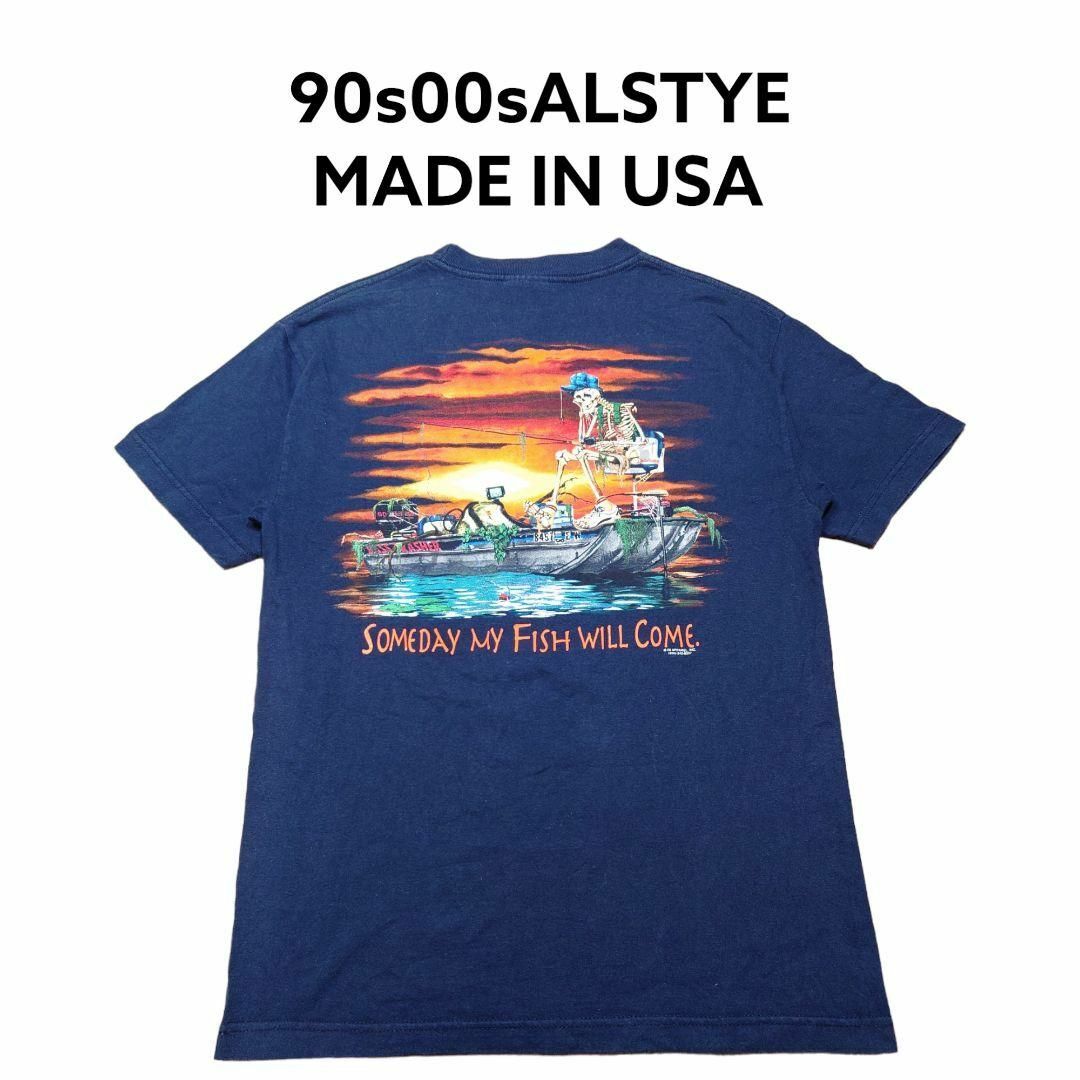 90s 00s USA製 ALSTYLE　ビッグプリント　Tシャツ