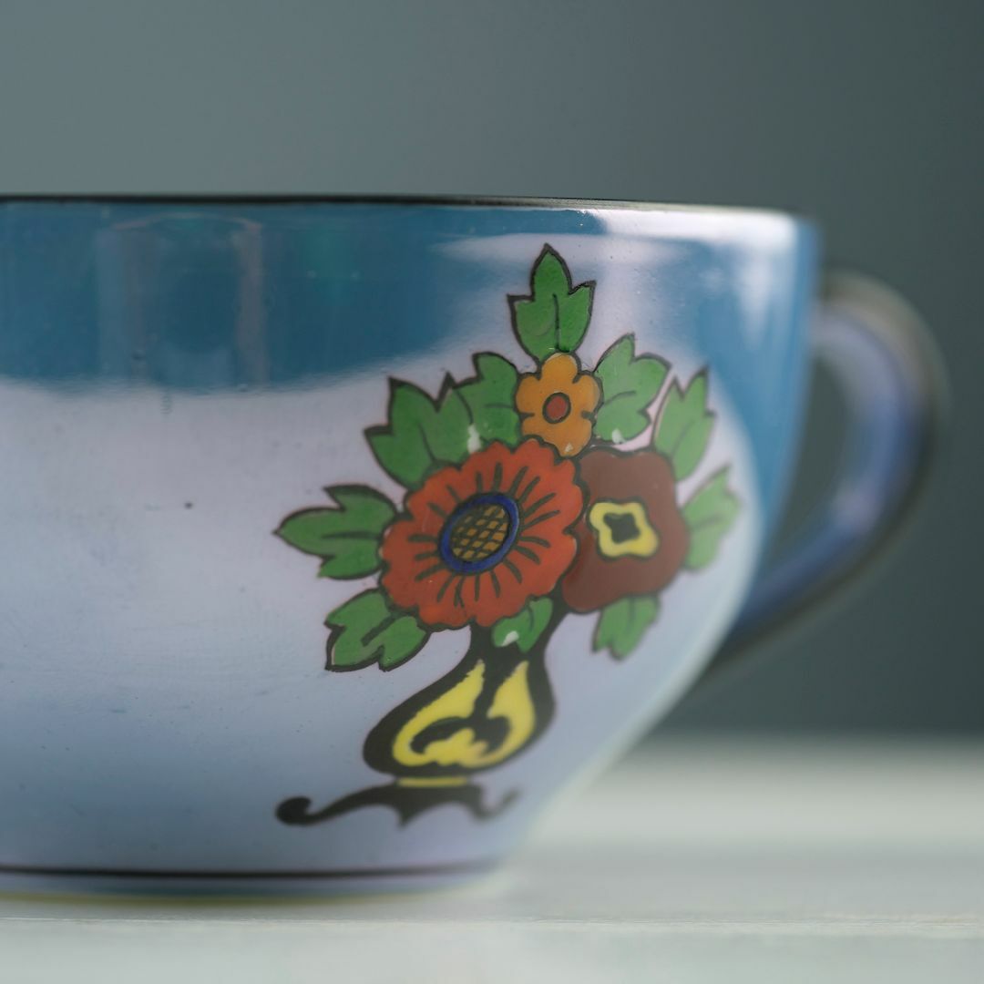 Noritake - オールドノリタケ アールデコ様式 ラスター彩 トリオ Noritake - オールドノリタケ アールデコ様式 ラスター彩 トリオ