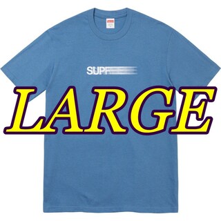 シュプリーム(Supreme)のSupreme Motion Logo Tee Faded Blue Large(Tシャツ/カットソー(半袖/袖なし))