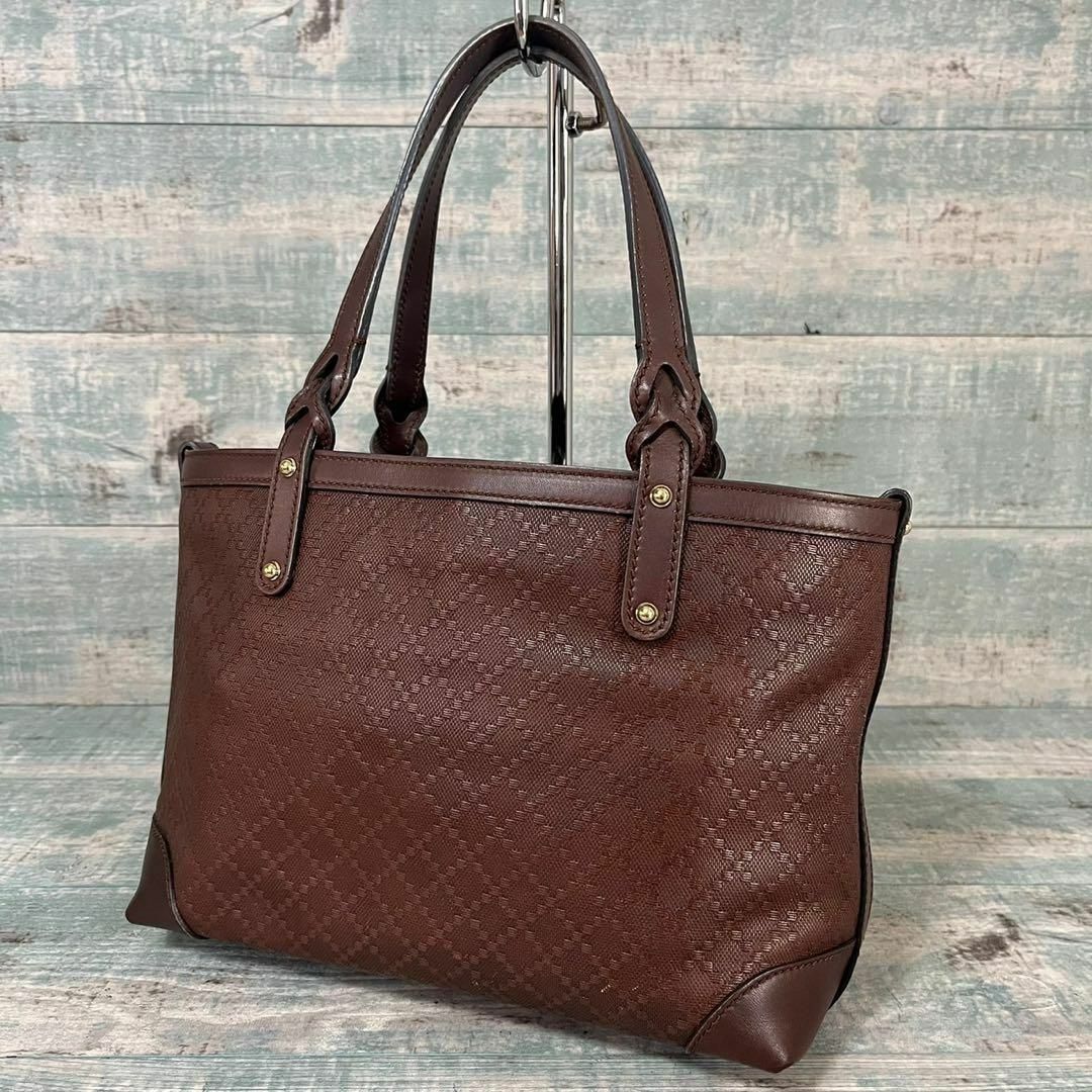 超美品 GUCCI フルレザー ディアマンテ トートバッグ-