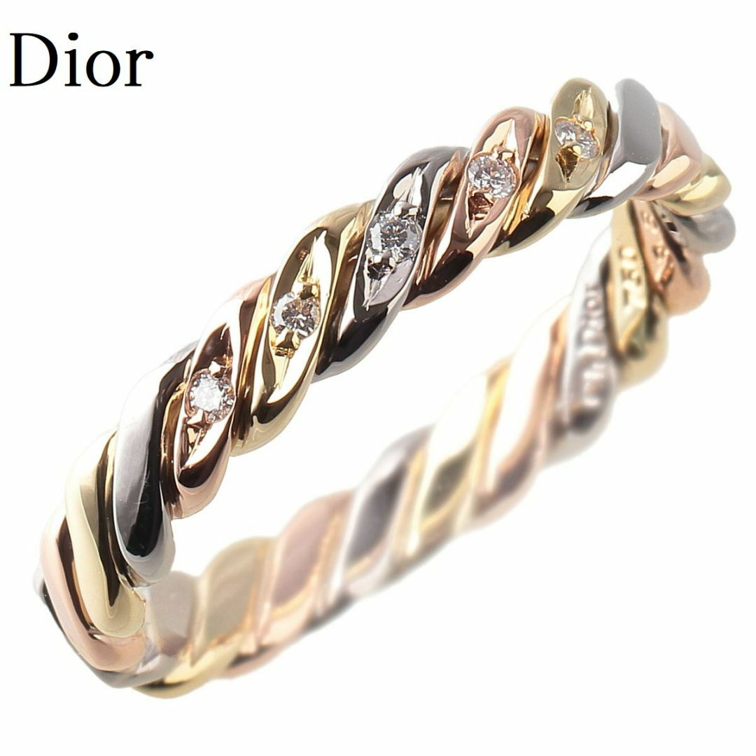 Christian Dior(クリスチャンディオール)のディオール ツイスト ダイヤ リング 5PD 13号 スリーカラー【12035】 レディースのアクセサリー(リング(指輪))の商品写真