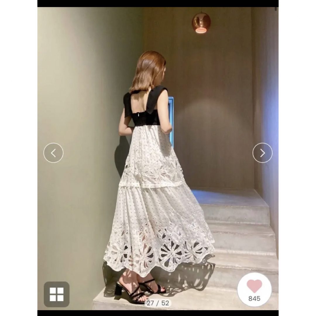 SNIDEL - SNIDEL カットワーク刺繍ドレスの通販 by 智沙's shop 