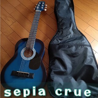 セピアクルー(Sepia Crue)の楽器 ☆Sepia Crue ☆ミニアコースティック ギター ケース 現状品(アコースティックギター)