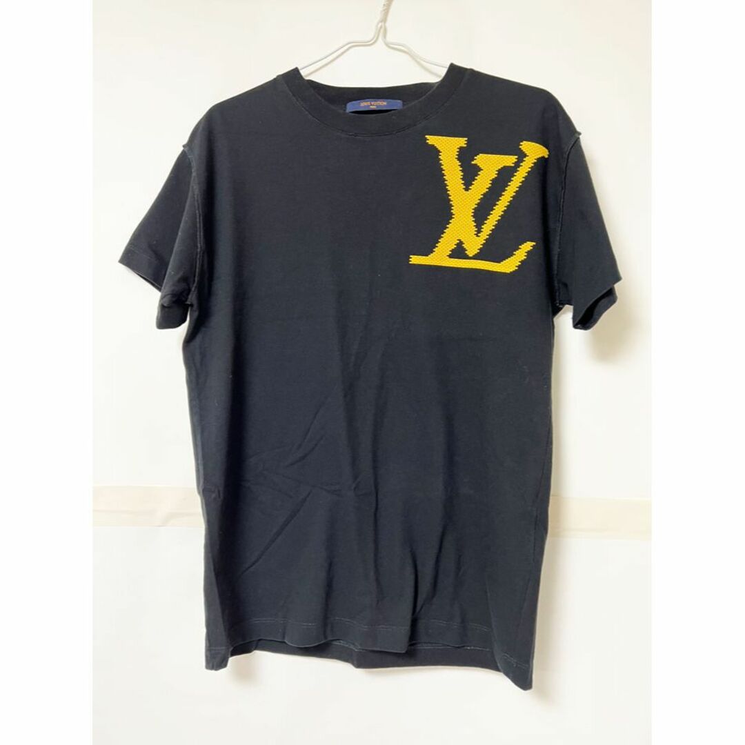 ルイヴィトン メンズ Tシャツ トップス シャツ 半袖 イエローロゴ XXS