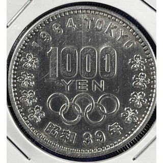 東京オリンピック1000円銀貨　綺麗な銀貨　コインホルダー入り1枚(金属工芸)