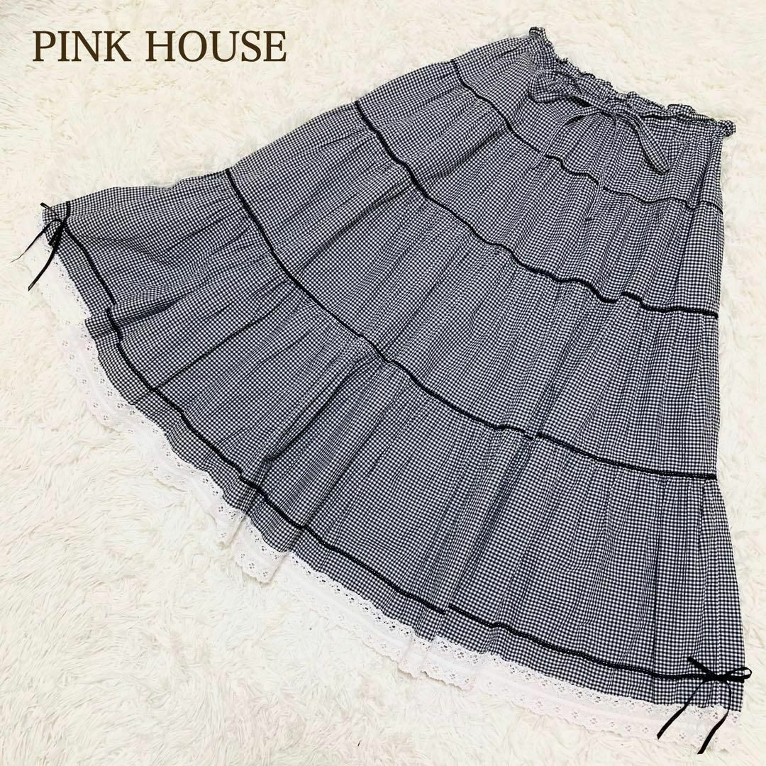 PINK HOUSE - 極美品 ピンクハウス ロングスカート ティアード
