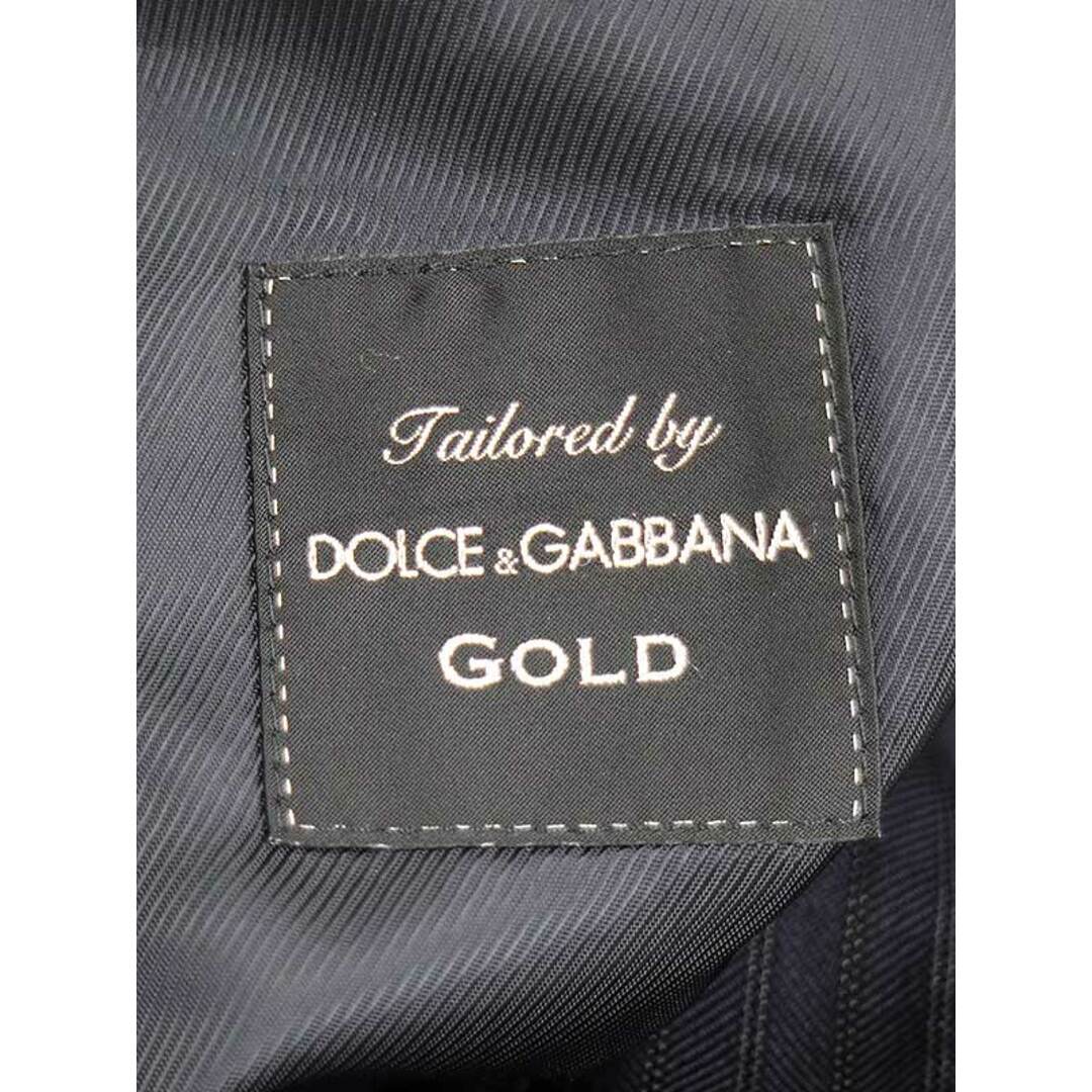 DOLCE&GABBANA(ドルチェアンドガッバーナ)のDOLCE&GABBANA  GOLD ストライプ3ピースセットアップスーツ メンズのスーツ(セットアップ)の商品写真