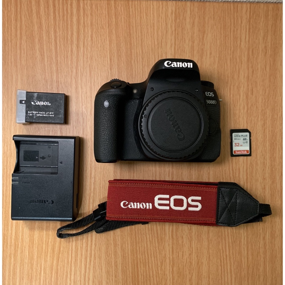 アウターセール Canon EOS 9000D SDカード・予備バッテリー付き スマホ