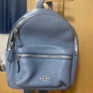 コーチ(COACH)のCOACHミニリュック ブルー 美品(リュック/バックパック)