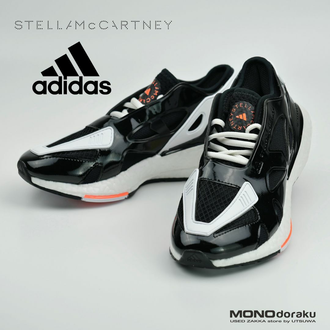 adidas by Stella McCartney(アディダスバイステラマッカートニー)のアディダスバイステラマッカートニー　スニーカー ブラック×ホワイト　22.5cm レディースの靴/シューズ(スニーカー)の商品写真