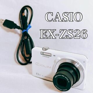【動作品】CASIO カシオ　EX-ZS26 カメラ　コンデジ(コンパクトデジタルカメラ)