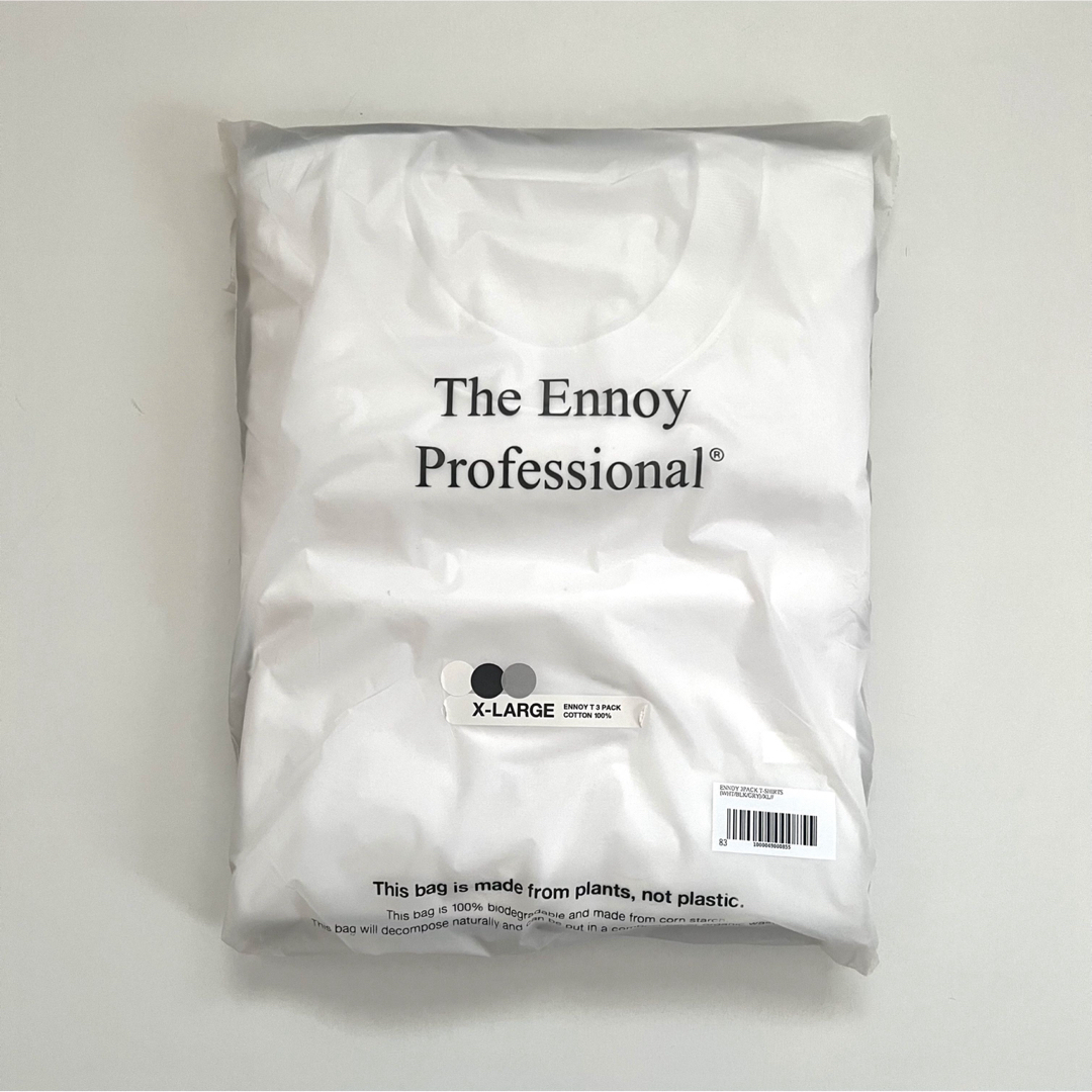 ennoy PACK T-SHIRTS 1枚 Lサイズ 左裾ロゴ