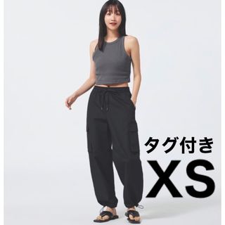 ジーユー(GU)の新品 未使用 タグ付き GU カーゴプルオンパンツ BLACK XS(ワークパンツ/カーゴパンツ)