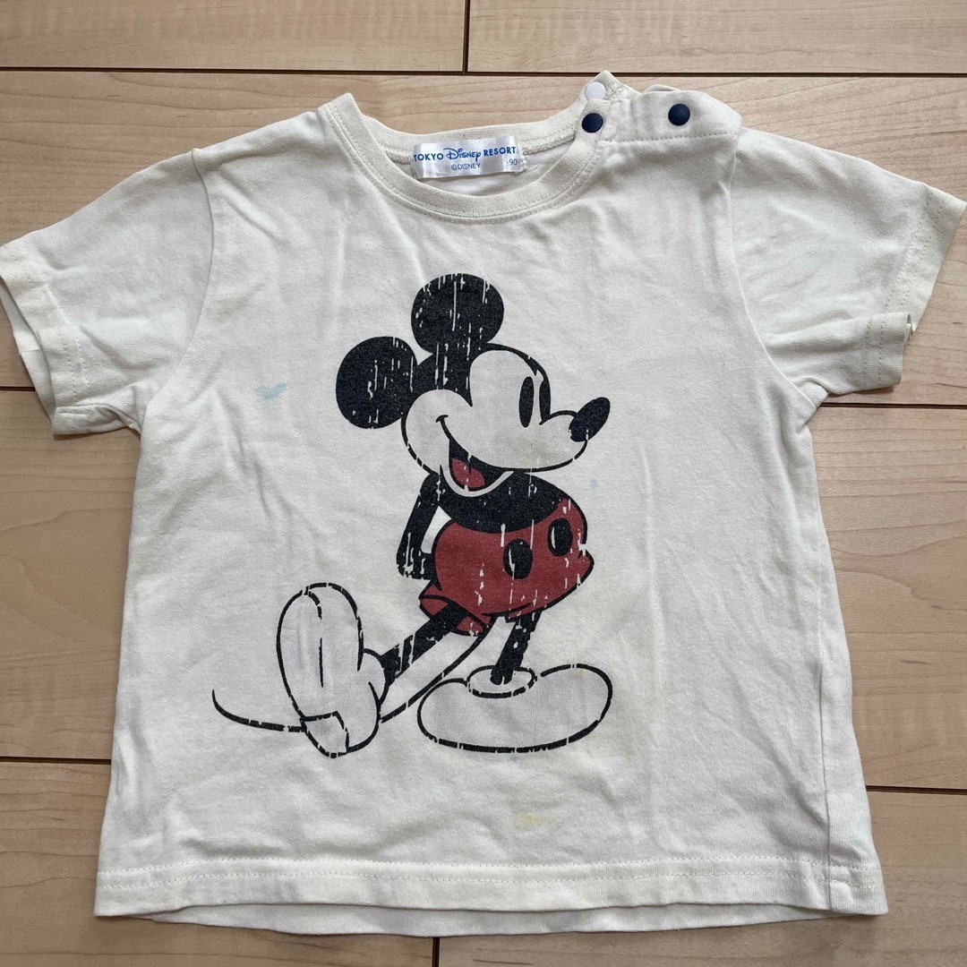 Disney(ディズニー)のDisney  ミッキーTシャツ　90cm キッズ/ベビー/マタニティのキッズ服男の子用(90cm~)(Tシャツ/カットソー)の商品写真
