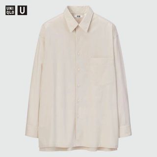 ユニクロ(UNIQLO)のM オーバーサイズシャツ（長袖） uniqlo u(シャツ)