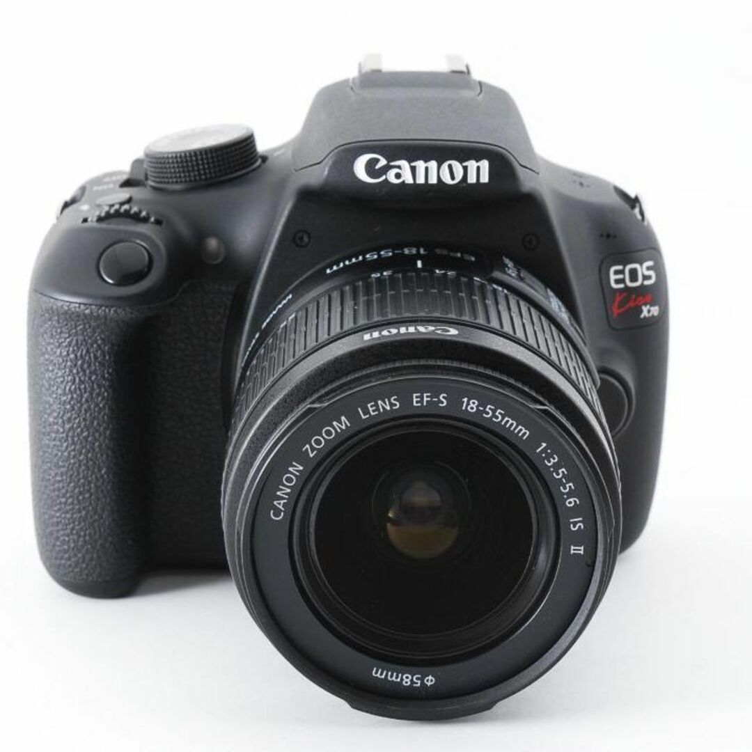 Canon(キヤノン)のF16★Canon EOS kiss X70 レンズキット /5027-11 スマホ/家電/カメラのカメラ(コンパクトデジタルカメラ)の商品写真