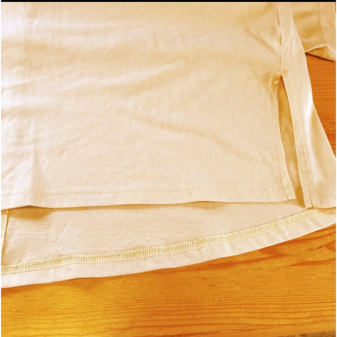 earth ルーズシルエット肩スリットTシャツ レディースのトップス(Tシャツ(半袖/袖なし))の商品写真