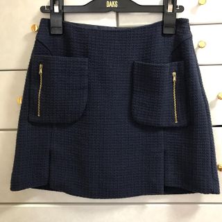 ザラ(ZARA)のZARA♡ネイビーミニスカート(ミニスカート)