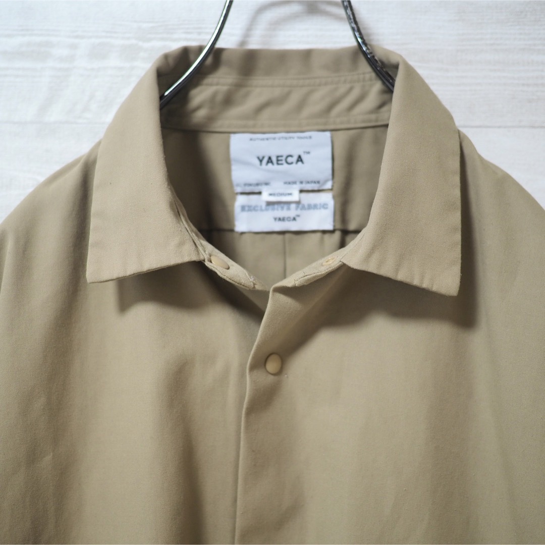 YAECA(ヤエカ)のYAECA Comfort Shirt Wide Square S/S Khak メンズのトップス(シャツ)の商品写真