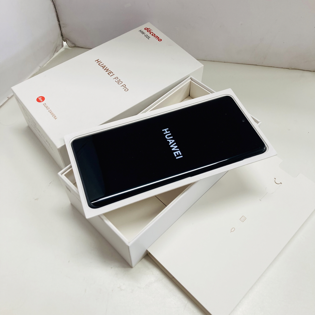 【新品】docomo ○判定 HUAWEI P30 Pro HW-02L 黒⑥