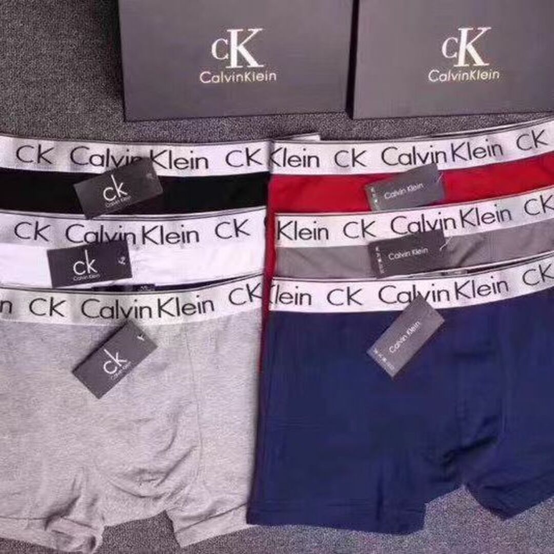 ck Calvin Klein(シーケーカルバンクライン)のカルバンクライン　ボクサーパンツセット　L　6点6カラー メンズのアンダーウェア(ボクサーパンツ)の商品写真