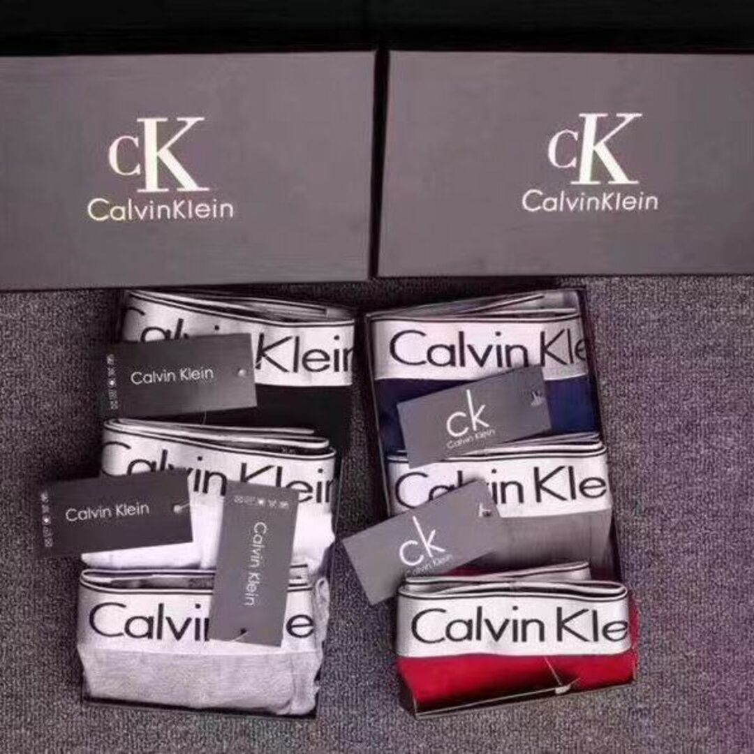 ck Calvin Klein(シーケーカルバンクライン)のカルバンクライン　ボクサーパンツセット　L　6点6カラー メンズのアンダーウェア(ボクサーパンツ)の商品写真