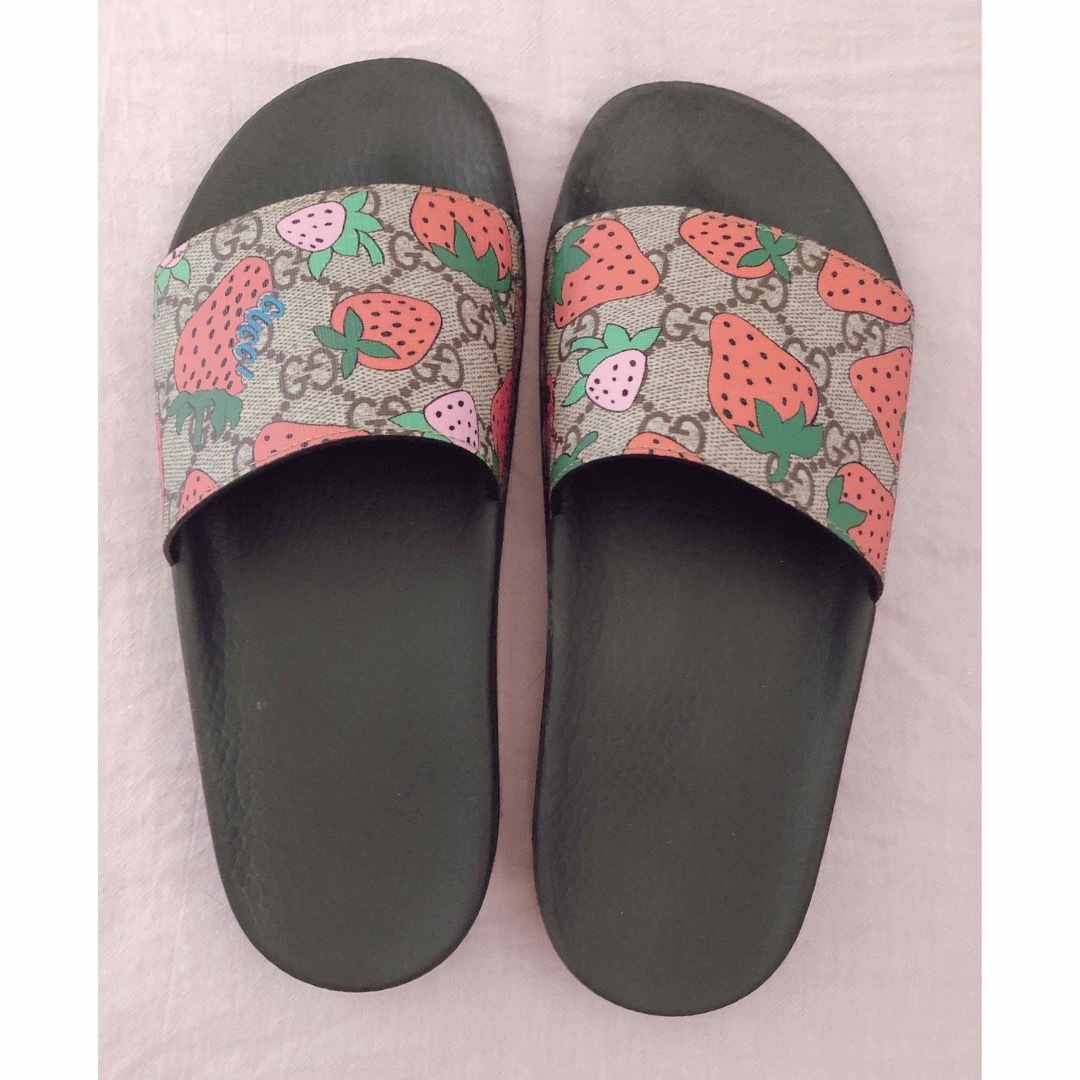 GUCCI グッチgucci サンダル ストロベリー 苺 いちご イチゴ