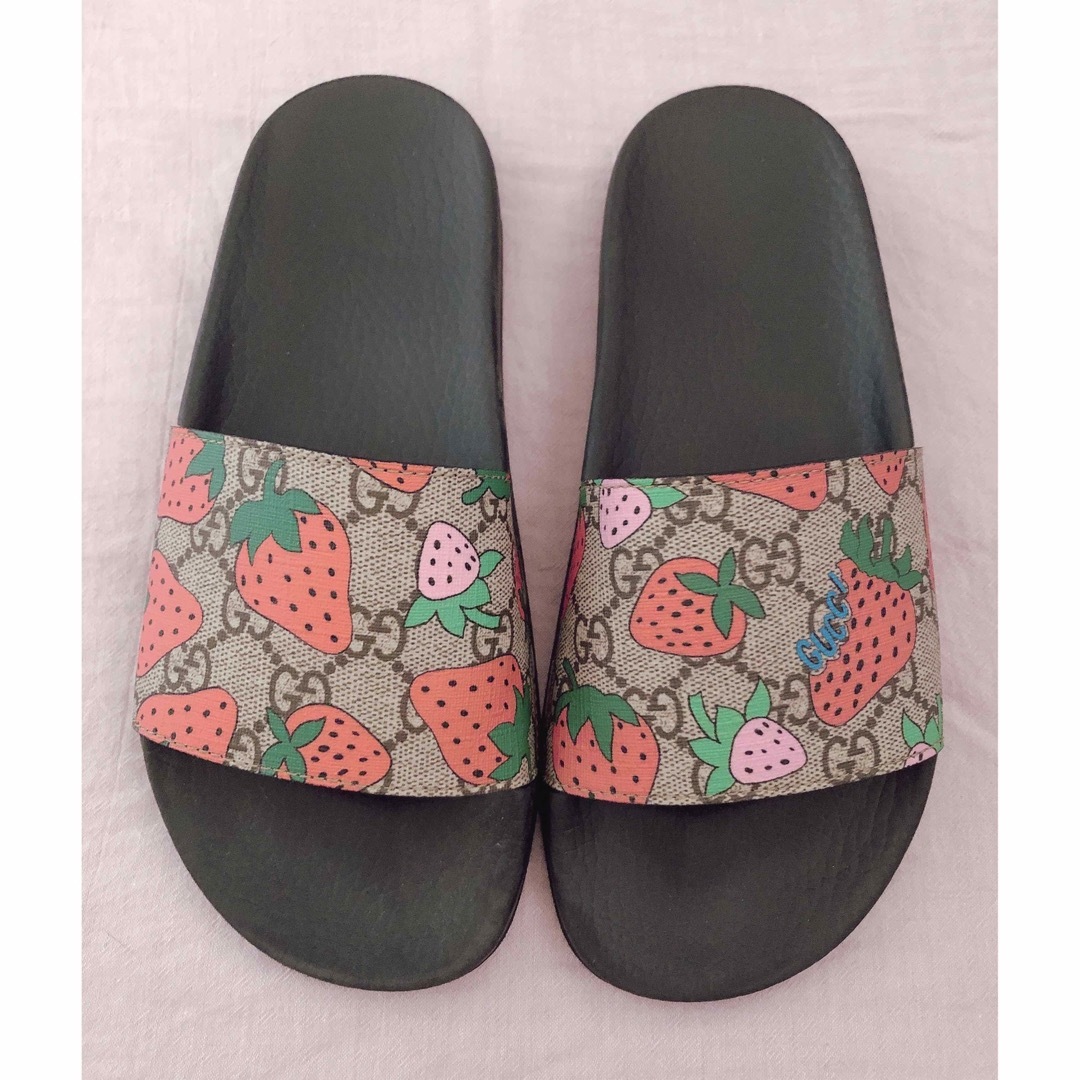 GUCCI グッチgucci サンダル ストロベリー 苺 いちご イチゴ | フリマアプリ ラクマ