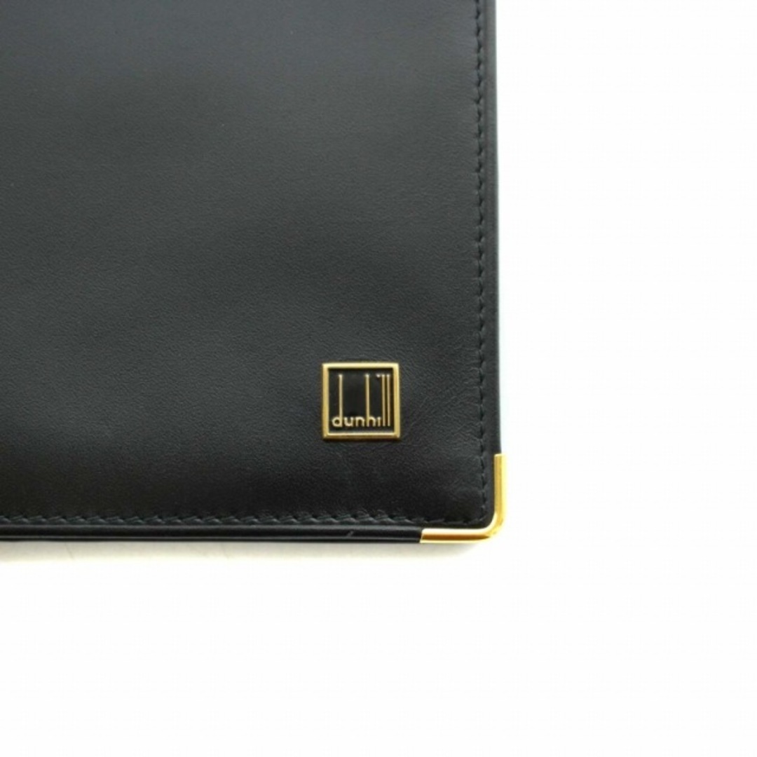ダンヒル ロゴプレート 二つ折り財布 レザー ブラック OE3020A