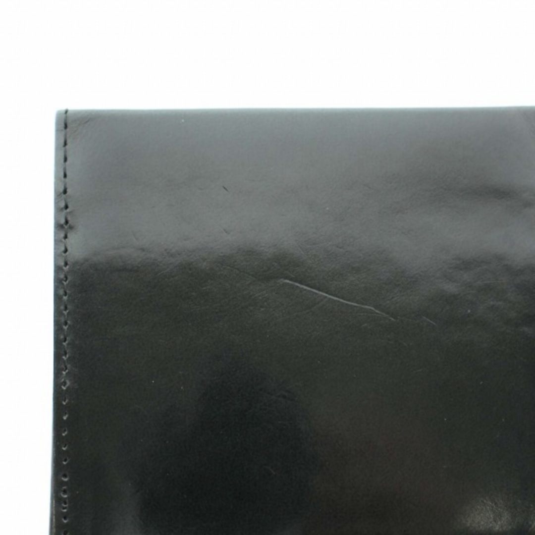 アブラサス abrAsus 財布 札入れ 二つ折り レザー 黒 ブラック 7
