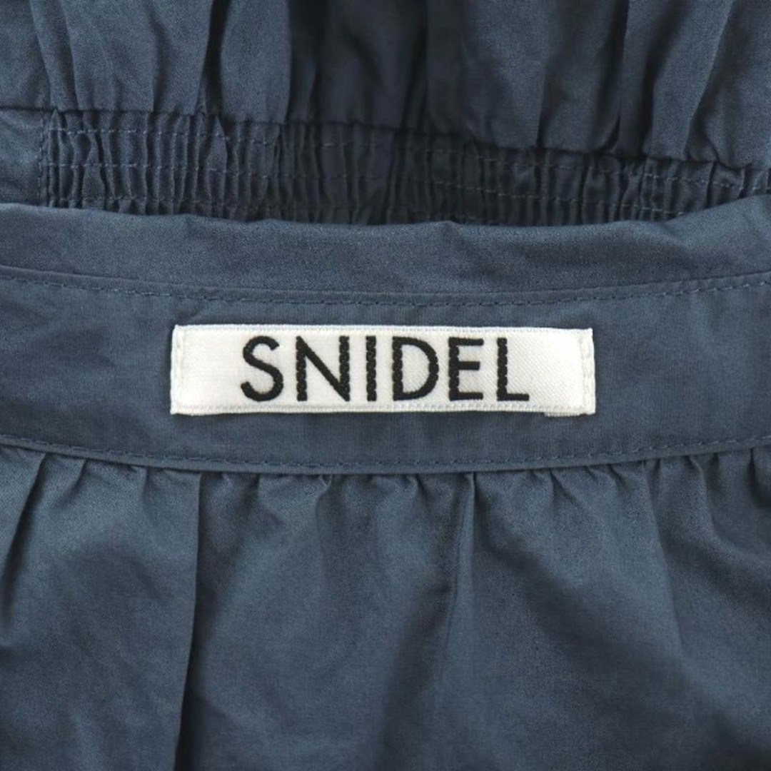 SNIDEL(スナイデル)のスナイデル 20AW コットンシャツワンピース マキシ ロング 0 S 青 レディースのワンピース(ロングワンピース/マキシワンピース)の商品写真