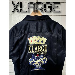 エクストララージ(XLARGE)の《超希少》XLARGE エクストララージ シャツ トランプ バニーガール 刺繍(シャツ)