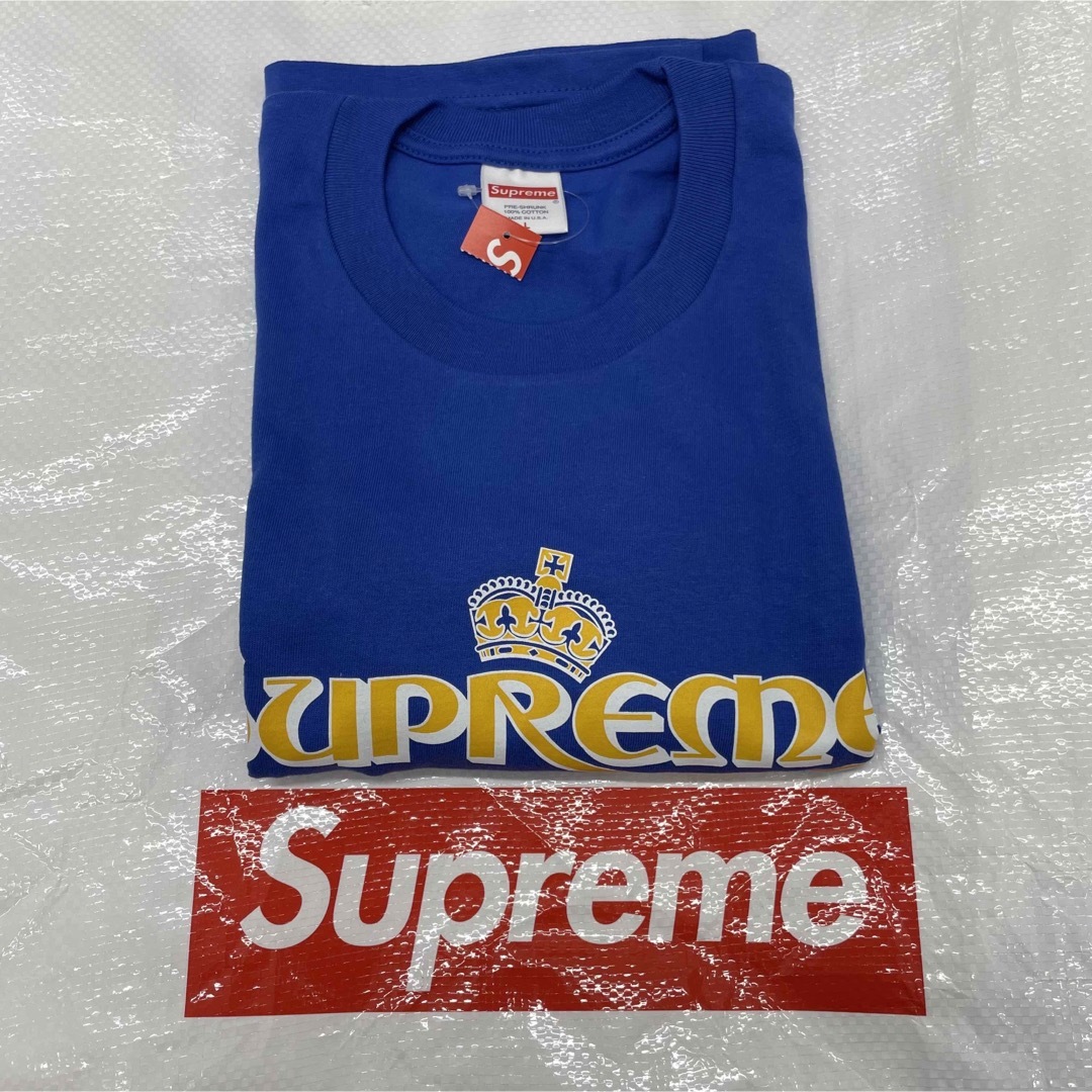 Supreme(シュプリーム)のSupreme Crown Tee Royal L メンズのトップス(Tシャツ/カットソー(半袖/袖なし))の商品写真