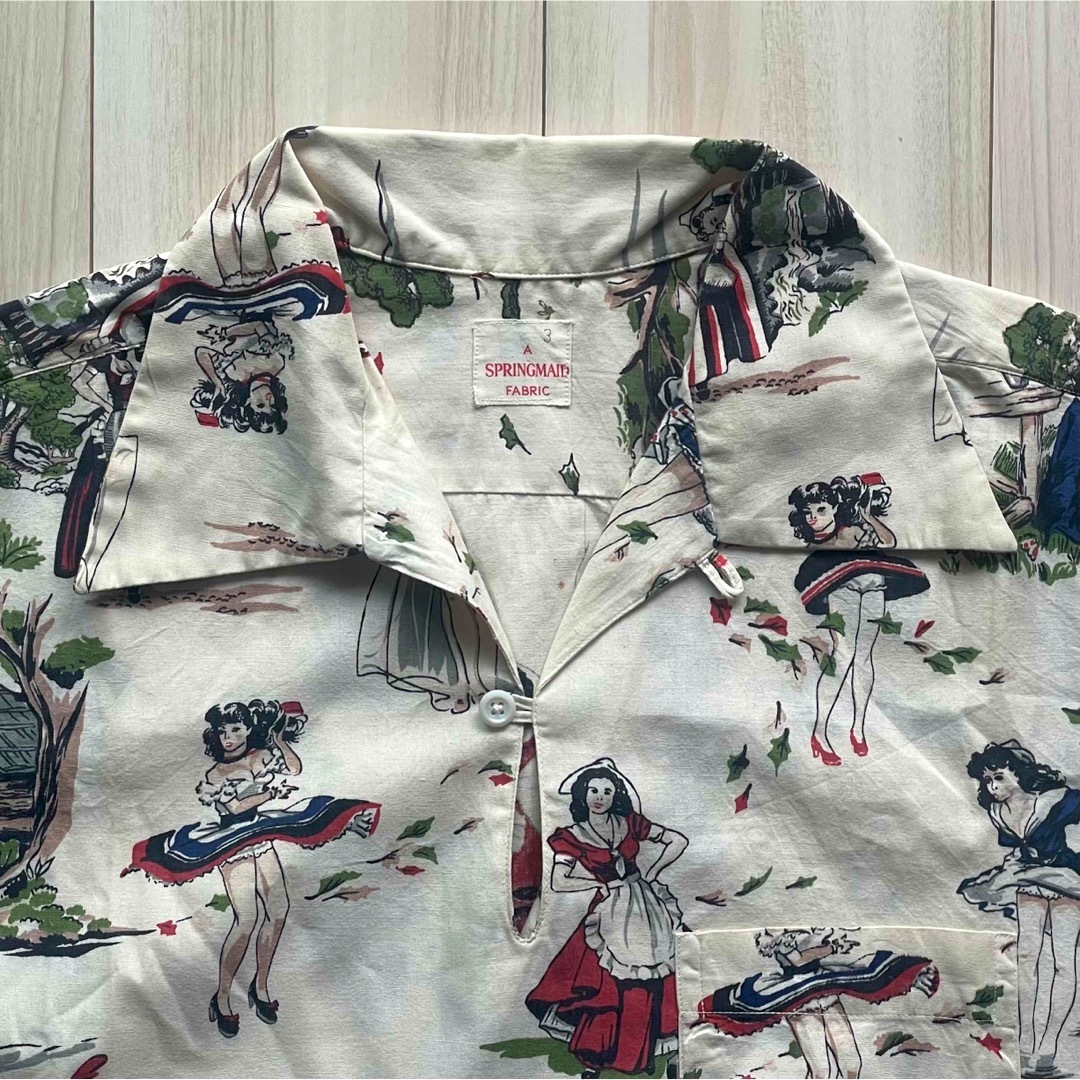 スペシャル！50s SPRINGMAID コットンプルオーバーシャツ L-XL