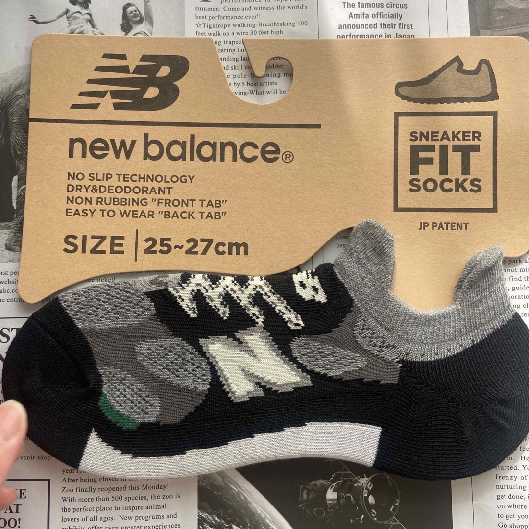 New Balance(ニューバランス)の新品★メンズ25㎝〜27㎝★ニューバランス★スニーカータイプ靴下★4足2タイプ  メンズのレッグウェア(ソックス)の商品写真