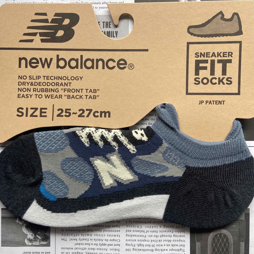 New Balance(ニューバランス)の新品★メンズ25㎝〜27㎝★ニューバランス★スニーカータイプ靴下★4足2タイプ  メンズのレッグウェア(ソックス)の商品写真