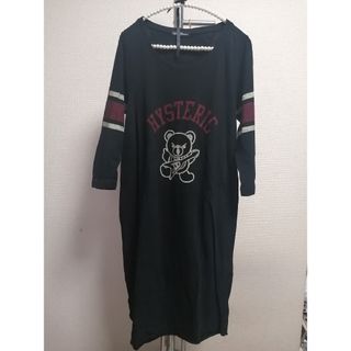 ヒステリックグラマー(HYSTERIC GLAMOUR)のHystericGlamour　ファクベア　七分袖ワンピース(ひざ丈ワンピース)